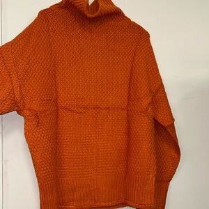 ZESICA Women's Turtleneck Oversized Chunky Knitted Pullover Sweater Jumper Tops